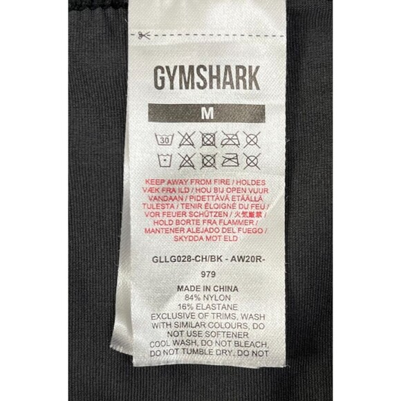 Gymshark Seamless Leggings Women's Medium Dark Gray High Waisted Workout Gym - Picture 2 of 7